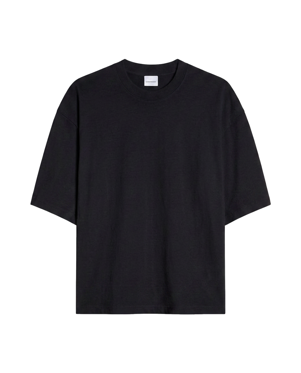 Premium (MEDIUM WEIGHT) Black BOXY T-SHIRT Eleven Percent