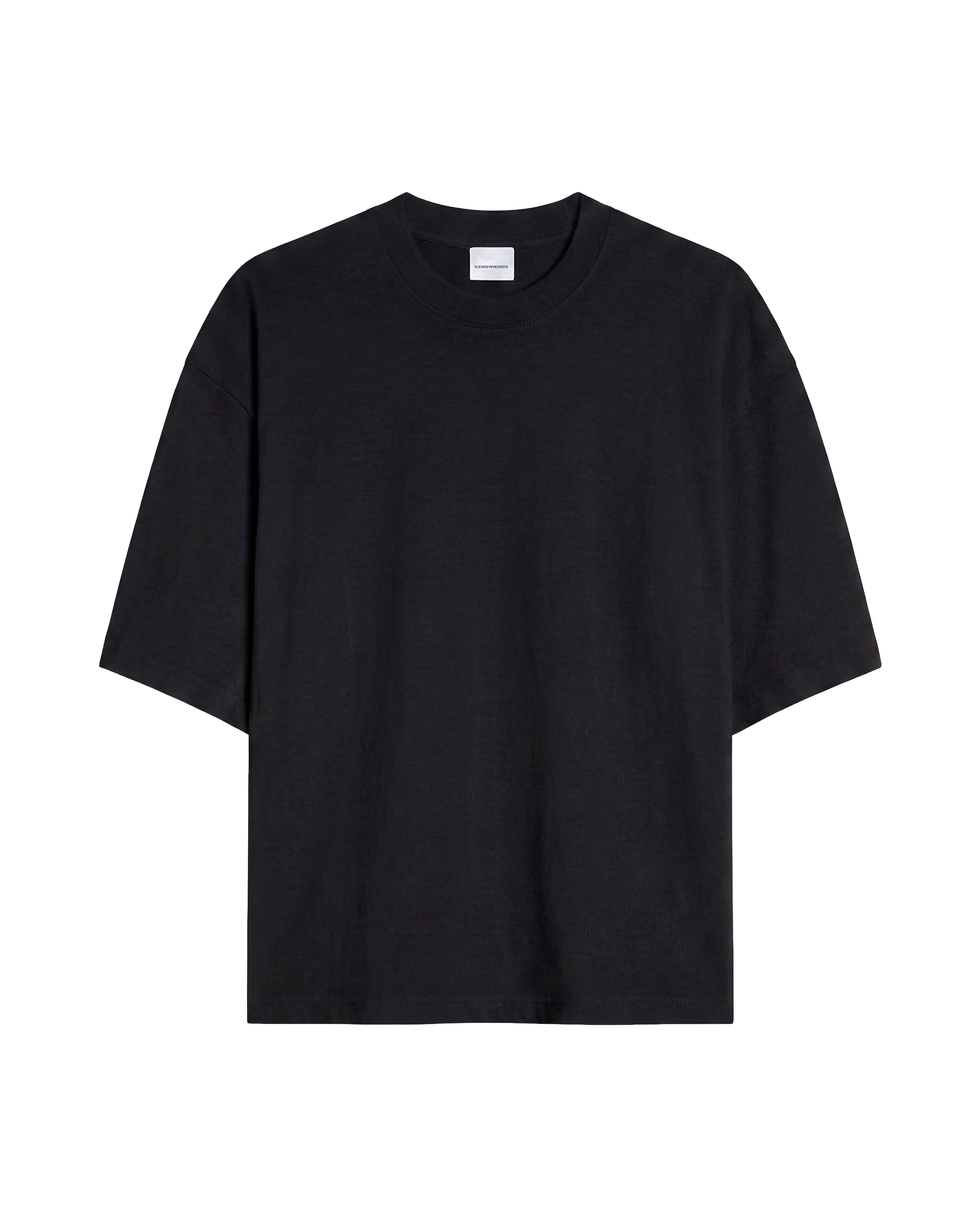 Premium (MEDIUM WEIGHT) Black BOXY T-SHIRT Eleven Percent