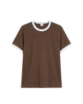 Brown Ringer T-Shirt Eleven Percent