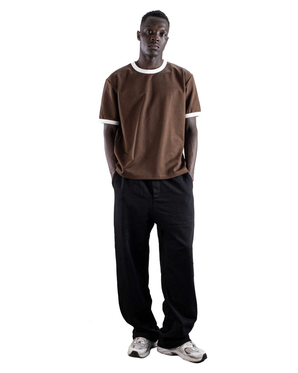 Brown Ringer T-Shirt Eleven Percent