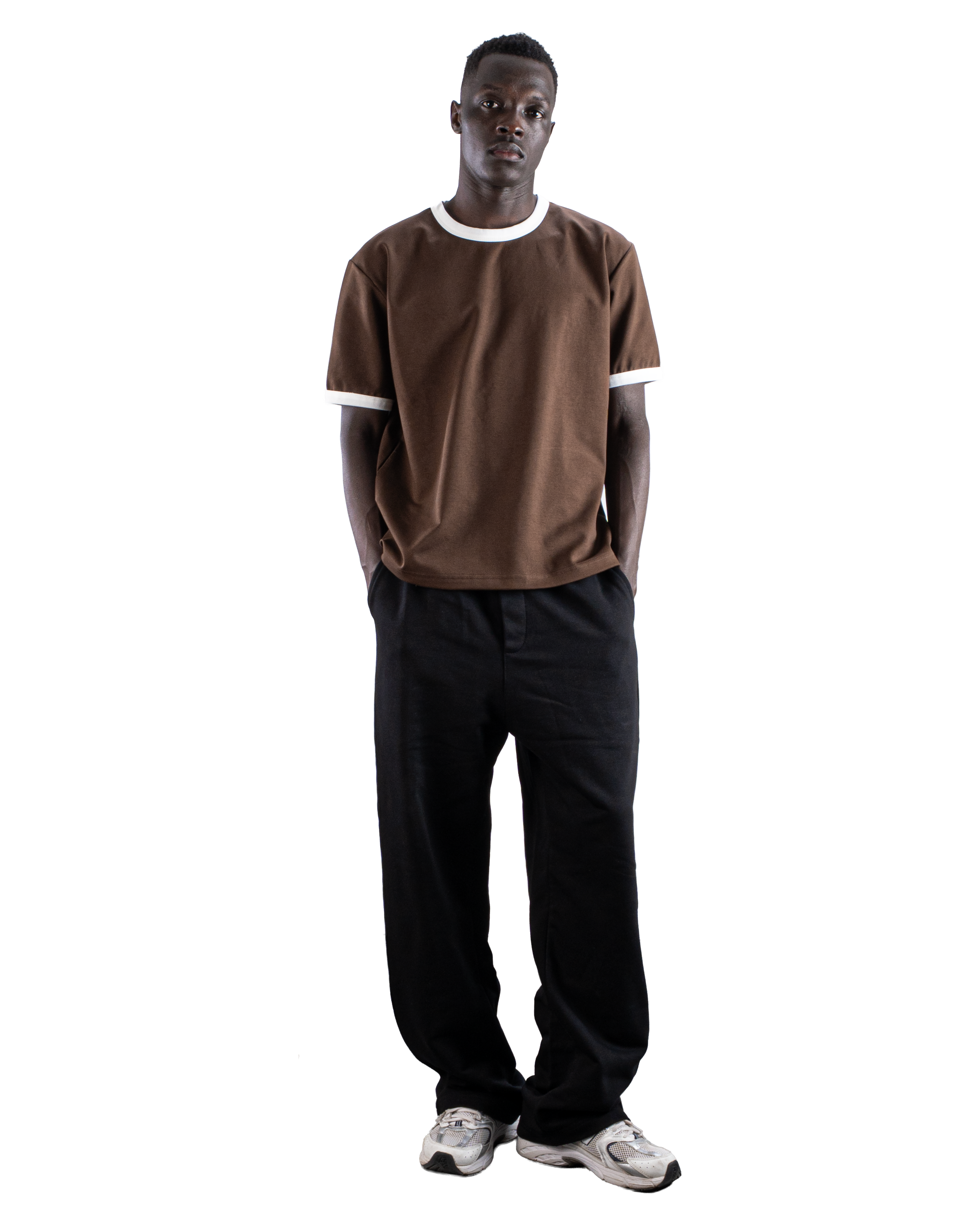 Brown Ringer T-Shirt Eleven Percent