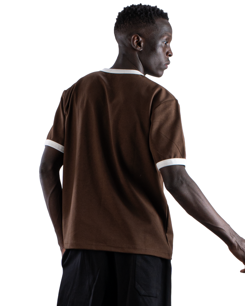 Brown Ringer T-Shirt Eleven Percent