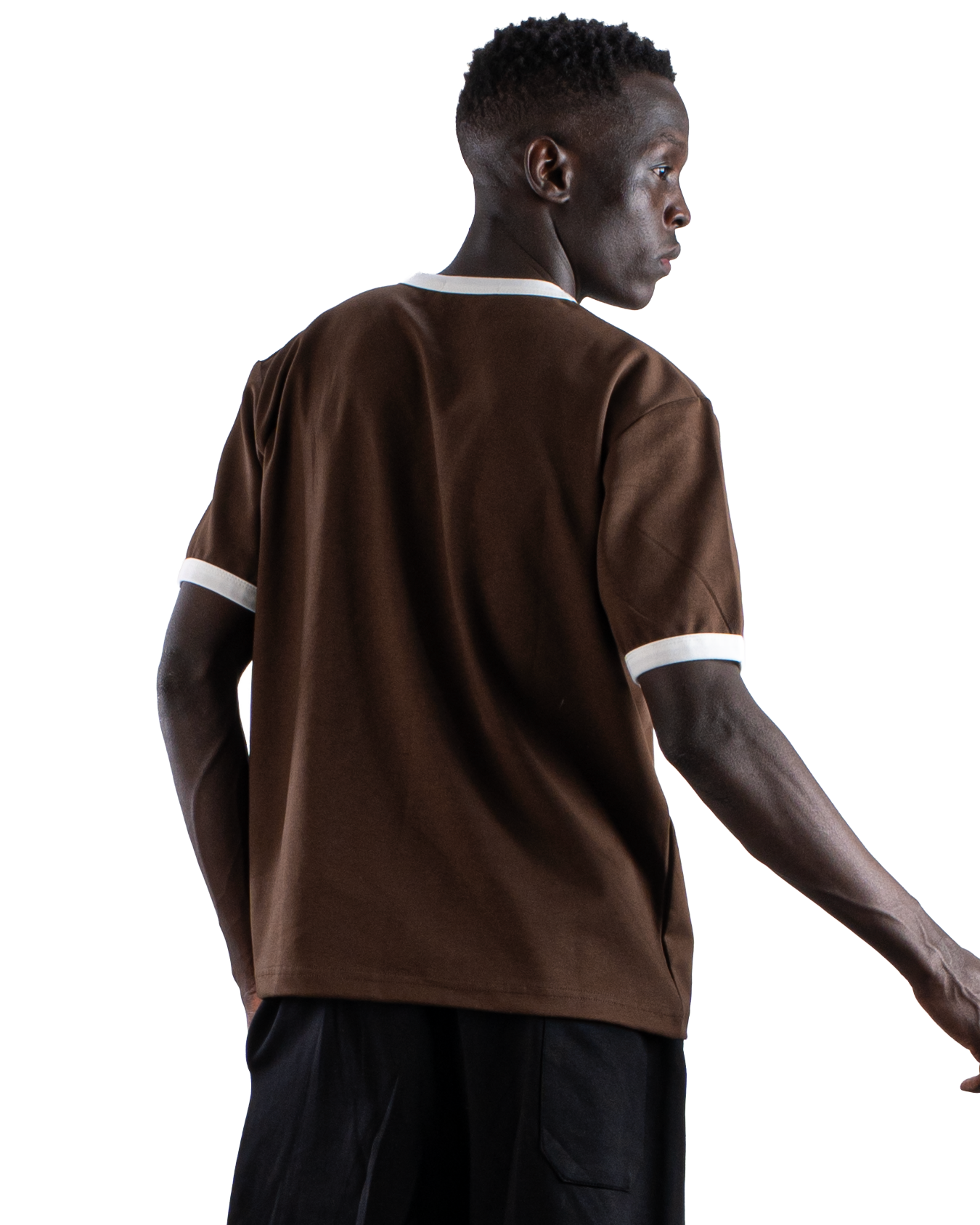 Brown Ringer T-Shirt Eleven Percent