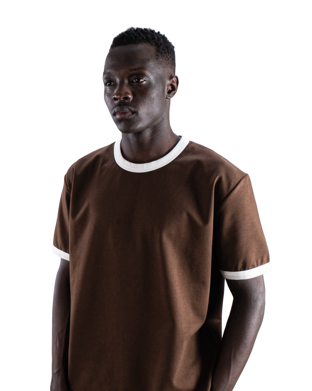 Brown Ringer T-Shirt Eleven Percent