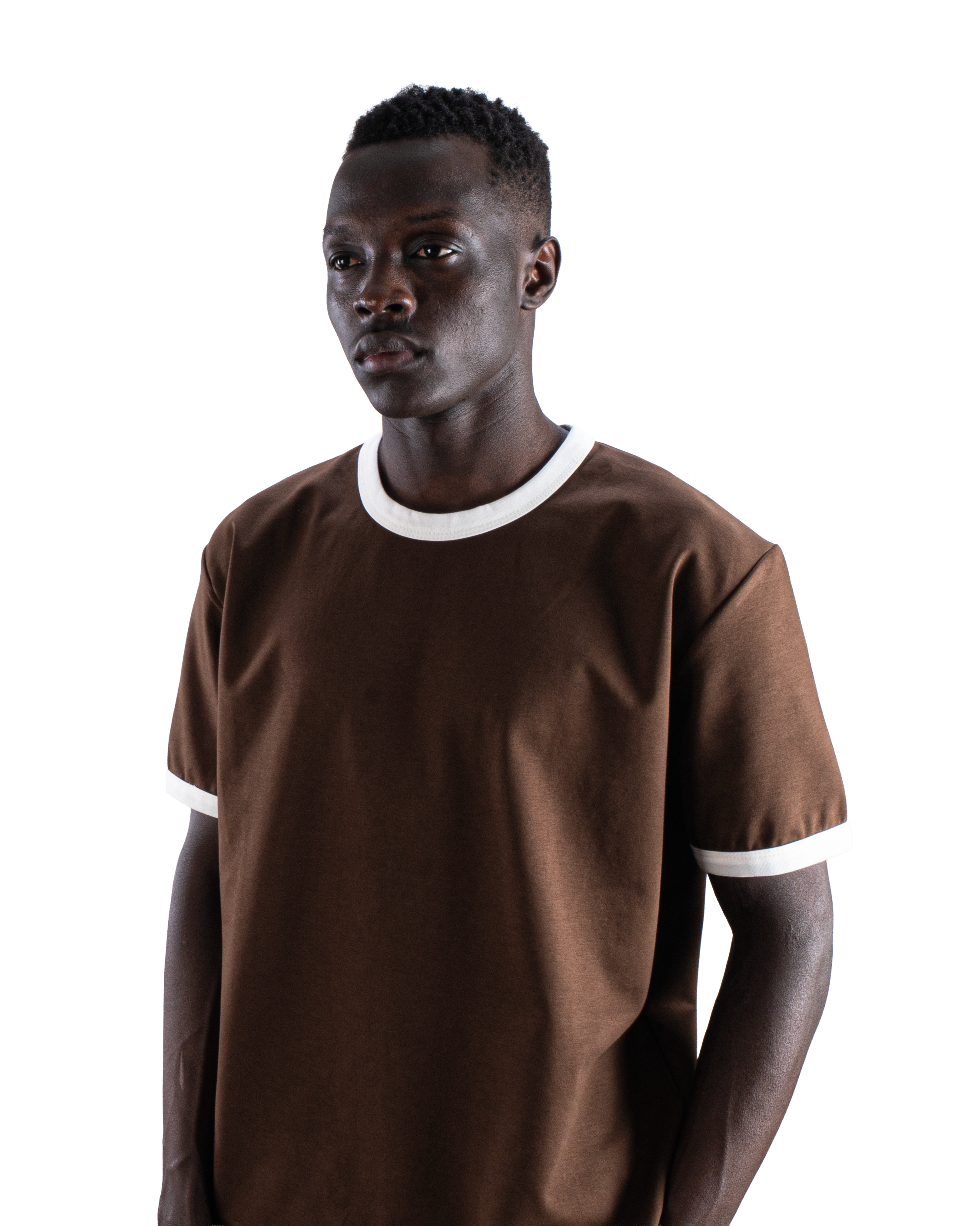 Brown Ringer T-Shirt Eleven Percent