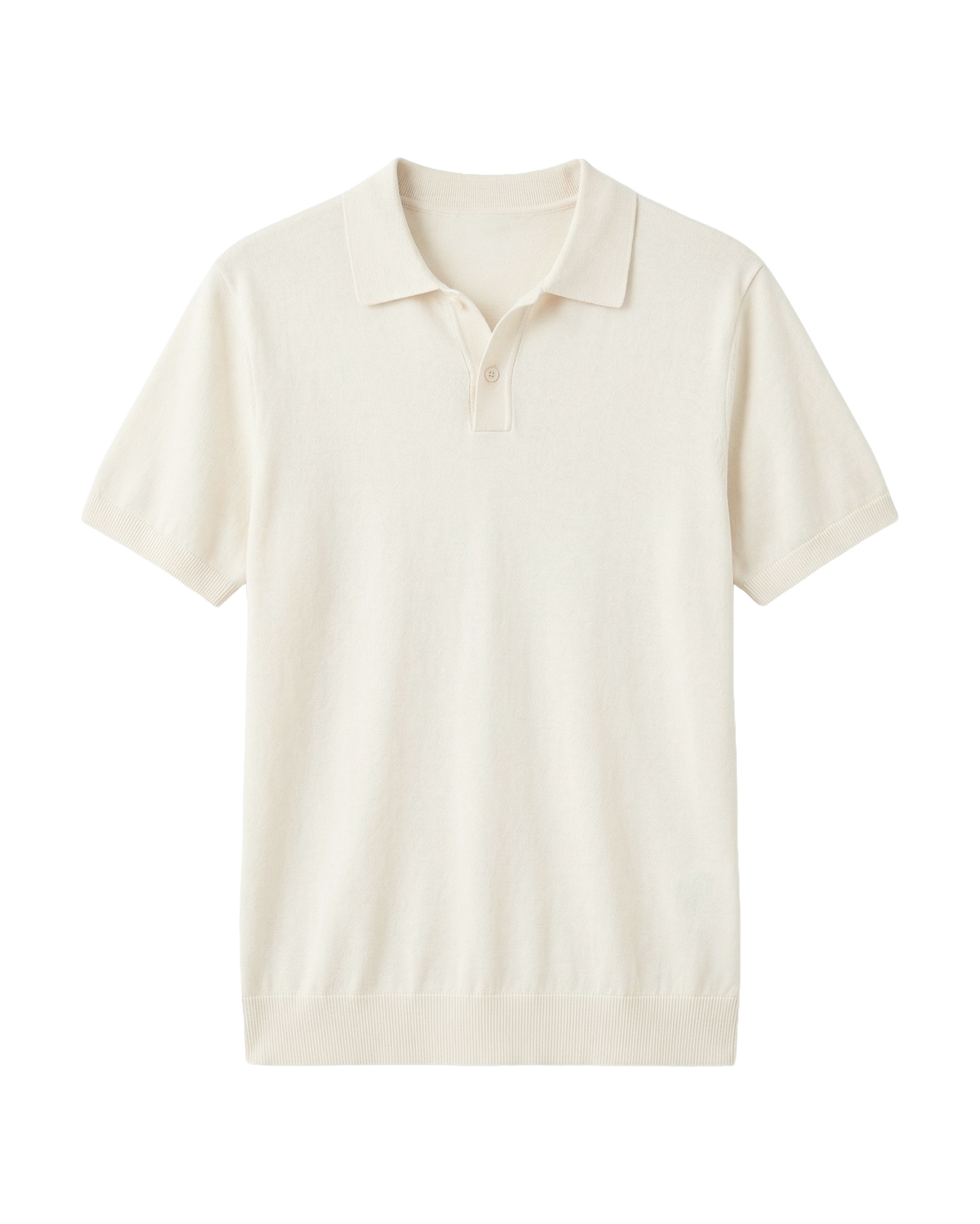 Off-White Knit Polo T-Shirt Eleven Percent