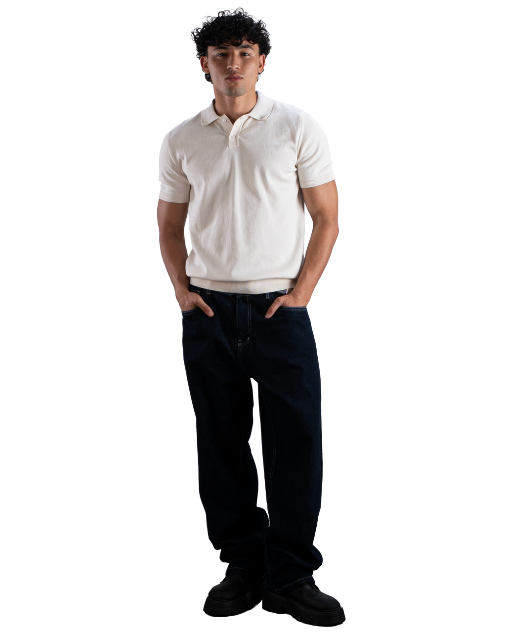 Off-White Knit Polo T-Shirt Eleven Percent