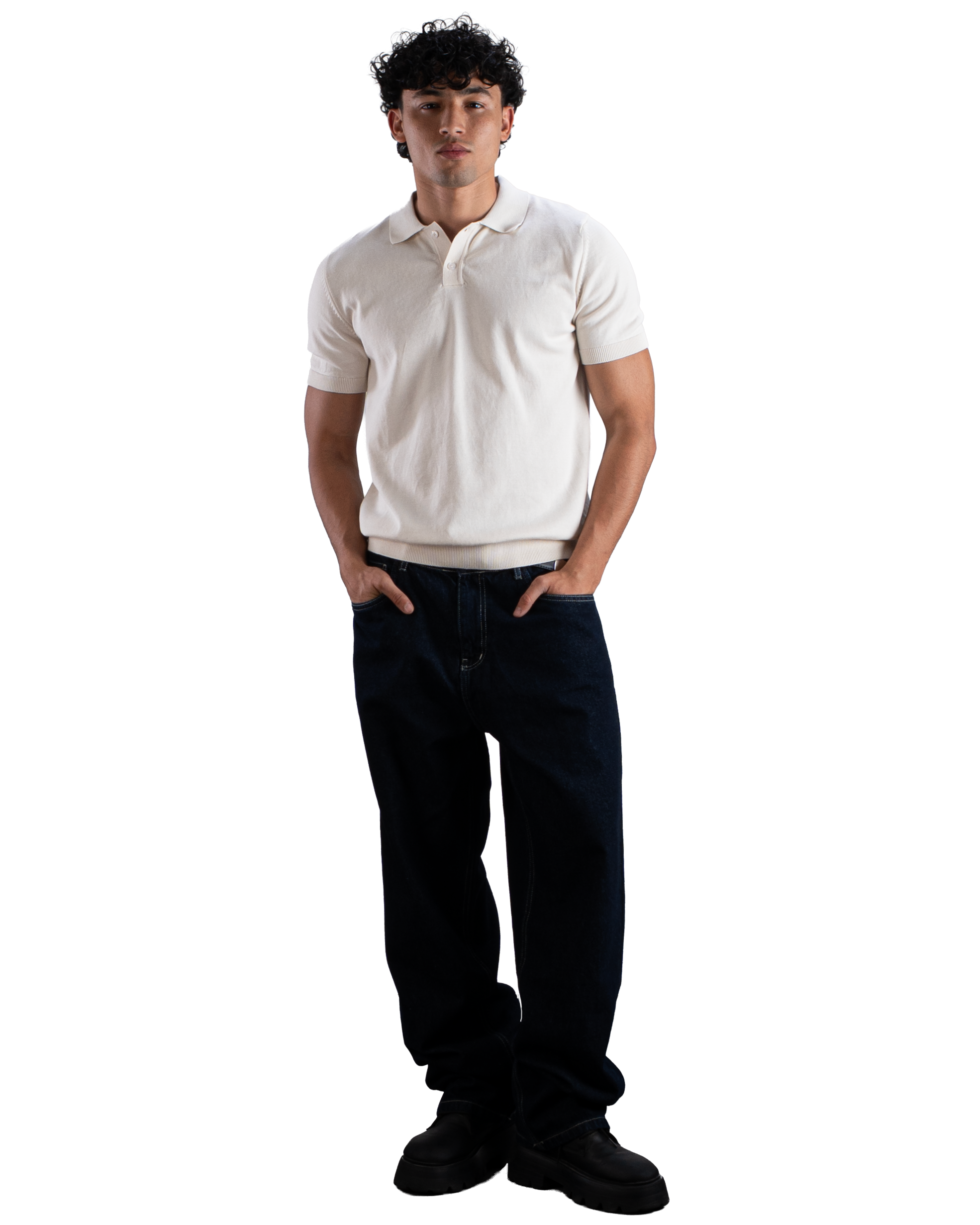 Off-White Knit Polo T-Shirt Eleven Percent