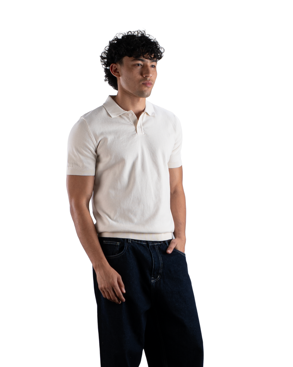 Off-White Knit Polo T-Shirt Eleven Percent