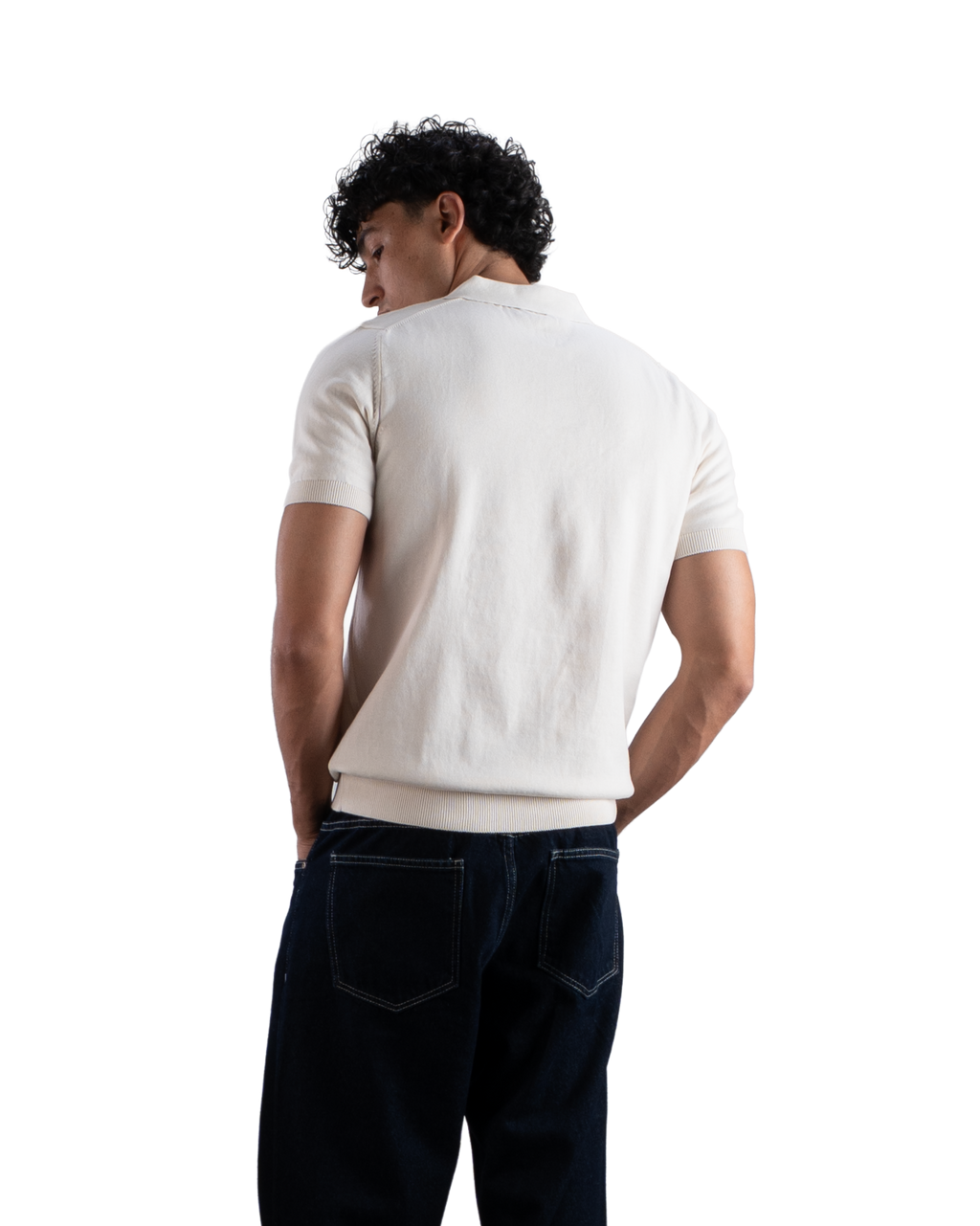 Off-White Knit Polo T-Shirt Eleven Percent