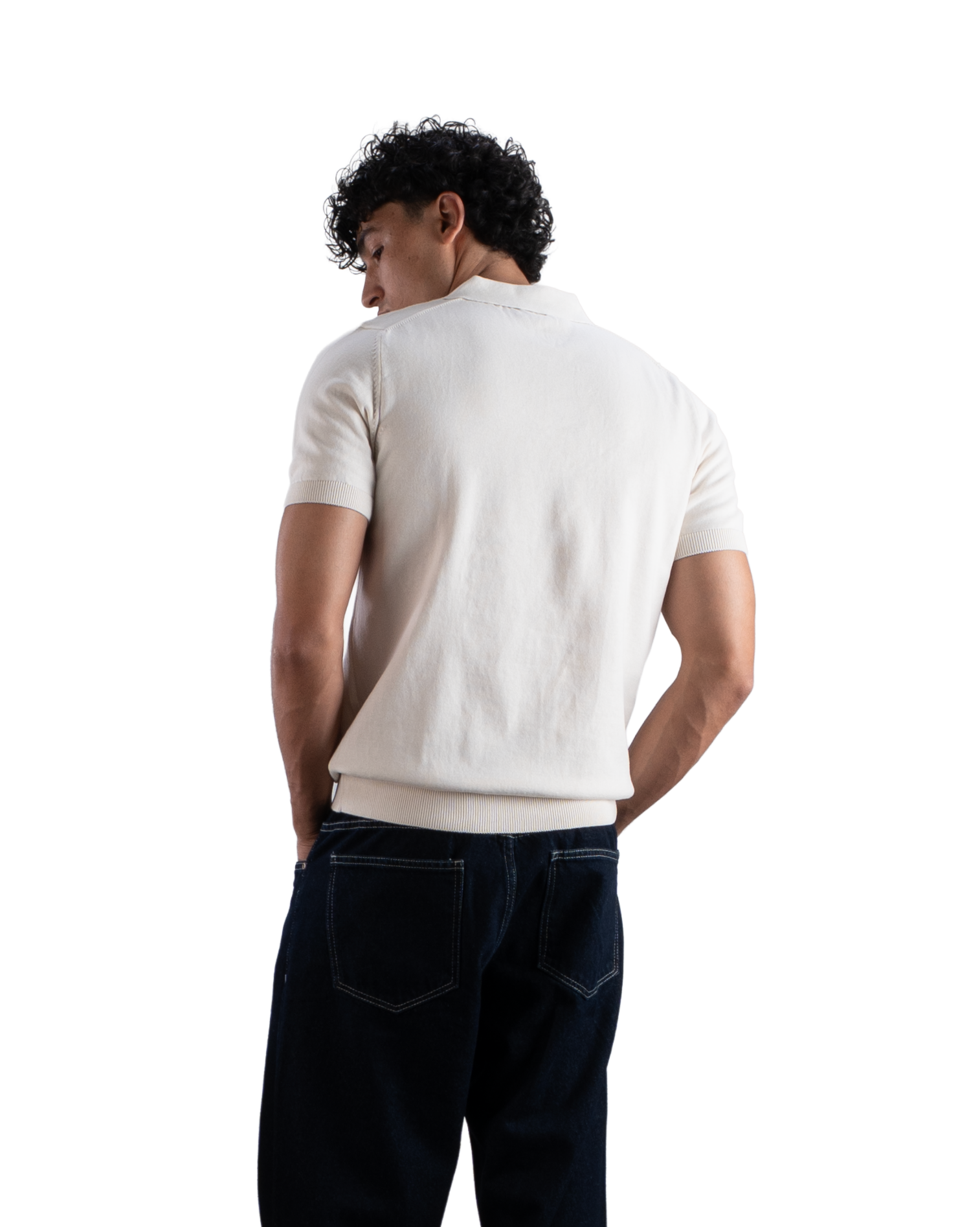 Off-White Knit Polo T-Shirt Eleven Percent