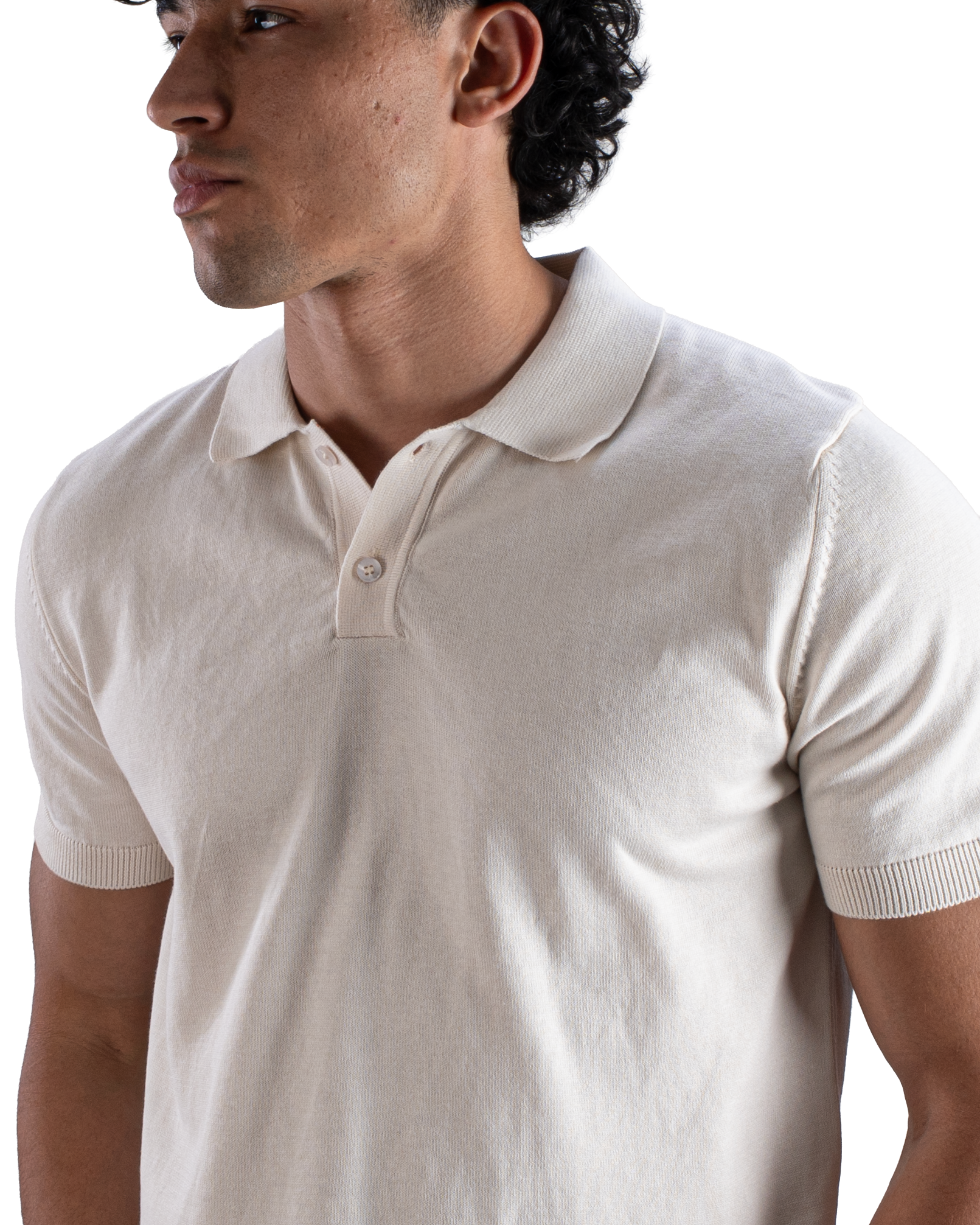 Off-White Knit Polo T-Shirt Eleven Percent